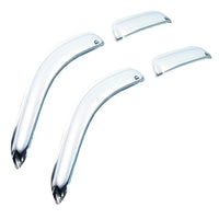 Thumbnail for AVS 02-09 Chevy Trailblazer Ventvisor Outside Mount Front & Rear Window Deflectors 4pc - Chrome