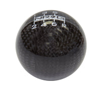 Thumbnail for NRG Ball Style Shift Knob For Honda - Heavy Weight 480G / 1.1Lbs. - Black Carbon Fiber