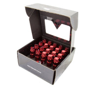 Thumbnail for NRG 700 Series M12 X 1.5 Steel Lug Nut w/Dust Cap Cover Set 21 Pc w/Locks & Lock Socket - Red