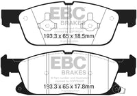 Thumbnail for EBC 2016+ Lincoln Continental (10th Gen) 2.7L Twin Turbo Greenstuff Front Brake Pads