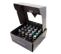 Thumbnail for NRG 700 Series M12 X 1.25 Steel Lug Nut w/Dust Cap Cover Set 21 Pc w/Locks & Lock Socket - Neochrome