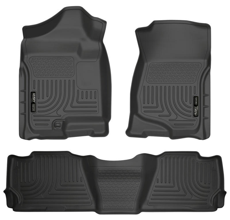 Husky Liners 07-13 GM Escalade ESV/Avalanche/Suburban WeatherBeater Black Front/2nd Row Floor Liners