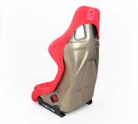 Thumbnail for NRG FRP Bucket Seat ULTRA Edition - Large (Red Alcantara/Gold Glitter Back)