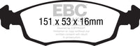 Thumbnail for EBC 11+ Fiat 500 1.4 (ATE Calipers) Greenstuff Front Brake Pads