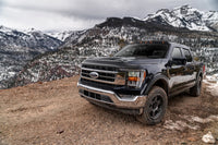 Thumbnail for AVS 2021 Ford F-150 (Excl. Tremor/Raptor) Aeroskin II Textured Low Profile Hood Shield - Black