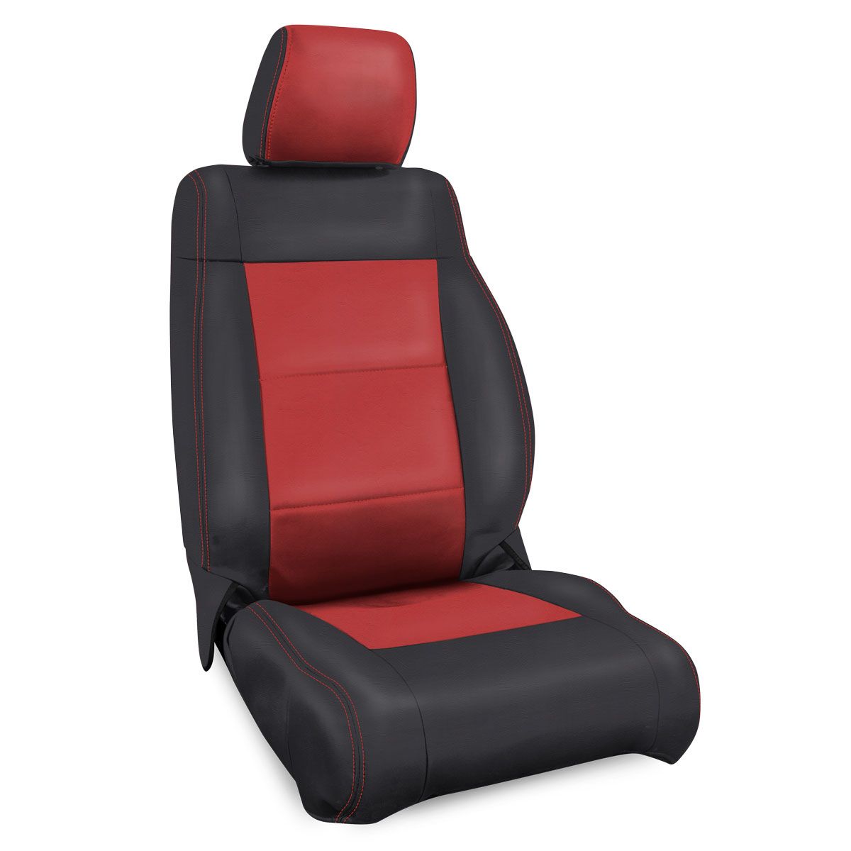 PRP 11-12 Jeep Wrangler JK Front Seat Covers/2 door or 4 door (Pair) - Black/Red