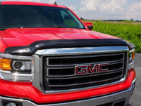 Thumbnail for AVS 15-18 GMC Canyon High Profile Bugflector II Hood Shield - Smoke