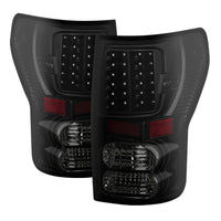 Thumbnail for Xtune Toyota Tundra 07-13 LED Tail Lights Black Smoke ALT-JH-TTU07-LED-BKSM