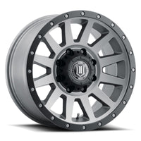 Thumbnail for ICON Compression HD 18x9 8x6.5 12mm Offset 5.5in BS Titanium Wheel