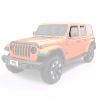 Thumbnail for EGR 2018 jeep Wrangler JL SlimLine In-Channel WindowVisors Set of 4 - Dark Smoke