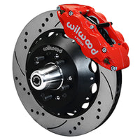 Thumbnail for Wilwood 55-57 Chevy Bel Air Superlite 6R Kit, 5 x 4.50in/4.75in Hub - 14.00in D&S Rotor - Red