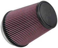 Thumbnail for K&N Filter Universal Rubber Filter 5 inch Flange 6 1/2 inch Base 4 3/8 inch Top 7 inch Height