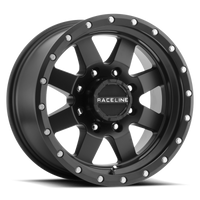 Thumbnail for Raceline 935B Defender 17x9in / 5x127 BP / 0mm Offset / 83.82mm Bore - Satin Black Wheel