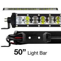 Thumbnail for XK Glow RGBW Light Bar High Power Offroad Work/Hunting Light w/ Bluetooth Controller 50In