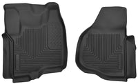 Thumbnail for Husky Liners 12-13 F-250/F-350/F-450 Super Duty X-Act Contour Black Front Floor Liners