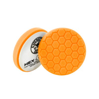 Thumbnail for Chemical Guys Hex-Logic Self-Centered Medium-Heavy Cutting Pad - Orange - 4in