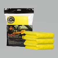 Thumbnail for Chemical Guys Workhorse Professional Microfiber Towel - 16in x 16in - Yellow - 3 Pack