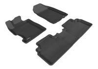 Thumbnail for 3D MAXpider 2006-2011 Honda Civic Sedan Kagu 1st & 2nd Row Floormat - Black