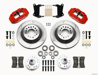 Thumbnail for Wilwood Narrow Superlite 6R Front Hub & 1PC Rtr Kit 12.88in-Red 67-69 Camaro 64-72 Nova Chevelle