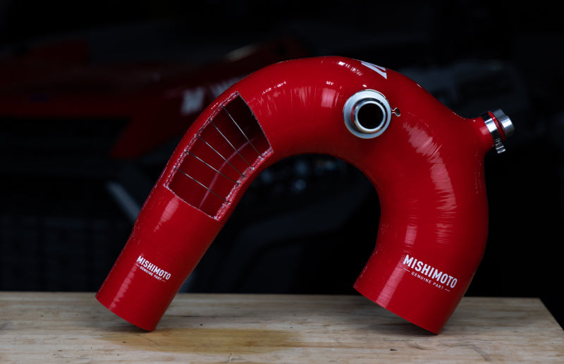 Mishimoto 2016+ Polaris RZR XP Turbo Silicone Intake J-Tube - Red