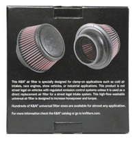 Thumbnail for K&N Universal Round Clamp-On Air Filter 3in Flange ID x 6in Base OD x 4.625in Top OD x 3in Height