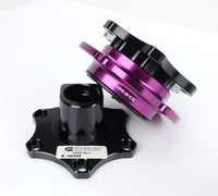 Thumbnail for NRG Quick Release SFI SPEC 42.1 - Shiny Black Body / Shiny Purple Ring