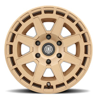 Thumbnail for ICON Compass 17x8.5 6x135 6mm Offset 5in BS Satin Brass Wheel