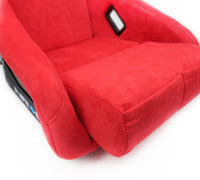 Thumbnail for NRG FRP Bucket Seat ULTRA Edition - Medium (Red Alcantara/Pearlized Back)