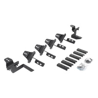 Thumbnail for Go Rhino 07-18 Jeep Wrangler JKU 4DR Mounting Brackets (V-Series V3/RB10 Slim/RB20 Slim) - Tex. Blk