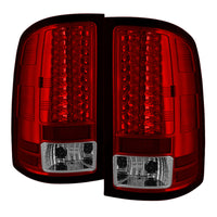 Thumbnail for Spyder GMC Sierra 07-13 (Not 3500 Dually 4 Rear Wheels)LED Tail Lights Red Clear ALT-YD-GS07-LED-RC