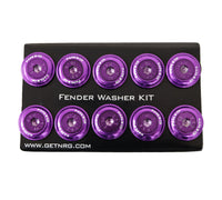 Thumbnail for NRG Fender Washer Kit w/Color Matched M6 Bolt Rivets For Plastic (Purple) - Set of 10