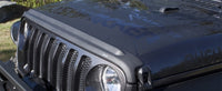 Thumbnail for AVS 2018+ Jeep Wrangler (JL) 2dr/4dr Aeroskin II Textured Low Profile Hood Shield - Black