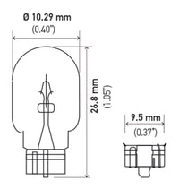 Thumbnail for Hella Universal Clear T3.25 Incandescent 12V 3W Bulb (MOQ 10)