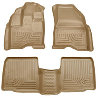 Thumbnail for Husky Liners 10-13 Ford Taurus WeatherBeater Combo Tan Floor Liners