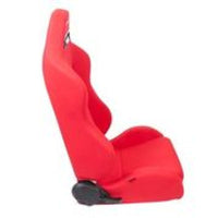 Thumbnail for NRG Sport Seats (Pair) Type-R Cloth w/NRG Logo - Red w/Red Stitch