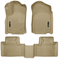 Thumbnail for Husky Liners 11-13 Dodge Durango / 11-13 Jeep Grand Cherokee WeatherBeater Combo Tan Floor Liners