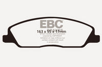 Thumbnail for EBC 10-14 Ford Mustang 3.7 Greenstuff Front Brake Pads