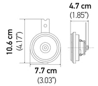 Thumbnail for Hella Horn Kit Bx Blk Disc 77Mm 12V Univ