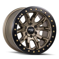 Thumbnail for Dirty Life 9303 DT-1 17x9 / 5x127 BP / -12mm Offset / 78.1mm Hub Satin Gold Wheel - Sim. Beadlock