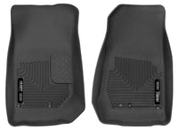 Thumbnail for Husky Liners 2007-2014 Jeep Wrangler (2Dr/4Dr Unlimited) X-Act Contour Black Front Floor Liners