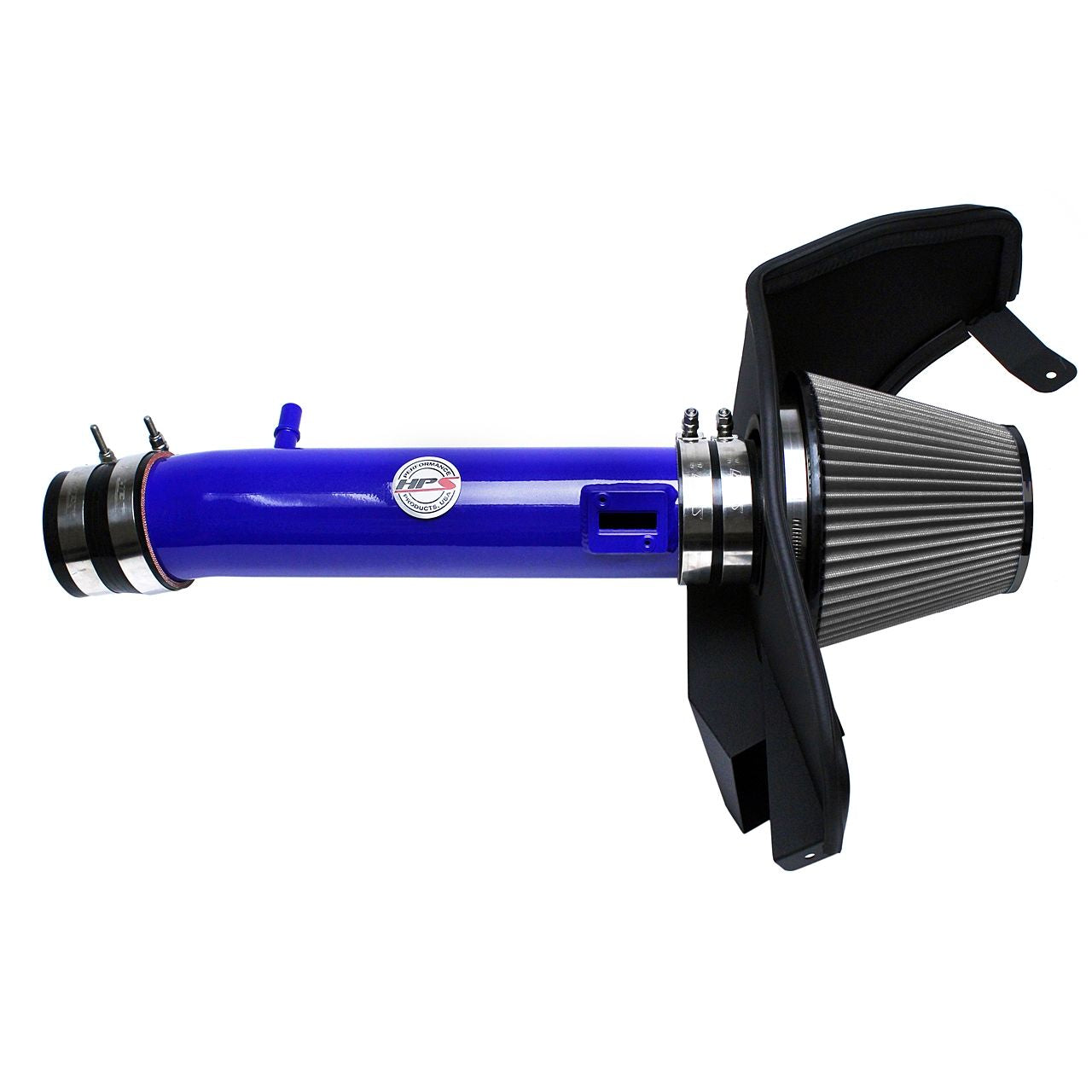 HPS Shortram Air Intake 2011-2014 Ford Mustang 3.7L V6, Includes Heat Shield, Blue