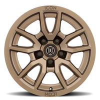 Thumbnail for ICON Vector 5 17x8.5 5x5 -6mm Offset 4.5in BS 71.5mm Bore Bronze Wheel