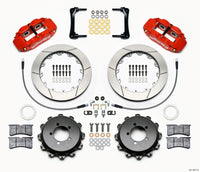 Thumbnail for Wilwood Narrow Superlite 4R Rear Kit 12.88in Red 2008-2012 Subaru WRX w/Lines