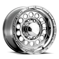 Thumbnail for Raceline 887 Rock Crusher 16x8in / 5x139.7 BP / -20mm Offset / 107.95mm Bore - Polished Wheel