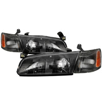 Thumbnail for xTune 97-99 Toyota Camry 4pc OEM Style Headlights w/Corner Lights - Black (HD-JH-TCAM97-SET-BK)