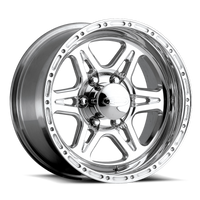 Thumbnail for Raceline 886 Renegade 17x9in / 5x127 BP / 0mm Offset / 83.82mm Bore - Polished Wheel