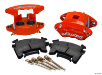 Thumbnail for Wilwood D154 Front Caliper Kit - Red 1.62 / 1.62in Piston 0.81in Rotor