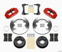 Thumbnail for Wilwood Narrow Superlite 4R Front Kit 12.19in Drilled Red 87-89 Jeep YJ