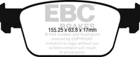 Thumbnail for EBC 2017+ Audi A4 2.0L Turbo (B9) Greenstuff Front Brake Pads