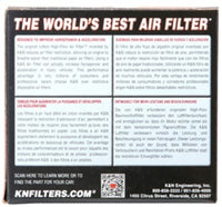 Thumbnail for K&N Uni Chrome Oval Tapered Filter 2.125in FlgID x 4inB OL x 3inB OW x 3inT OL x 2inT OW x 2.75in H